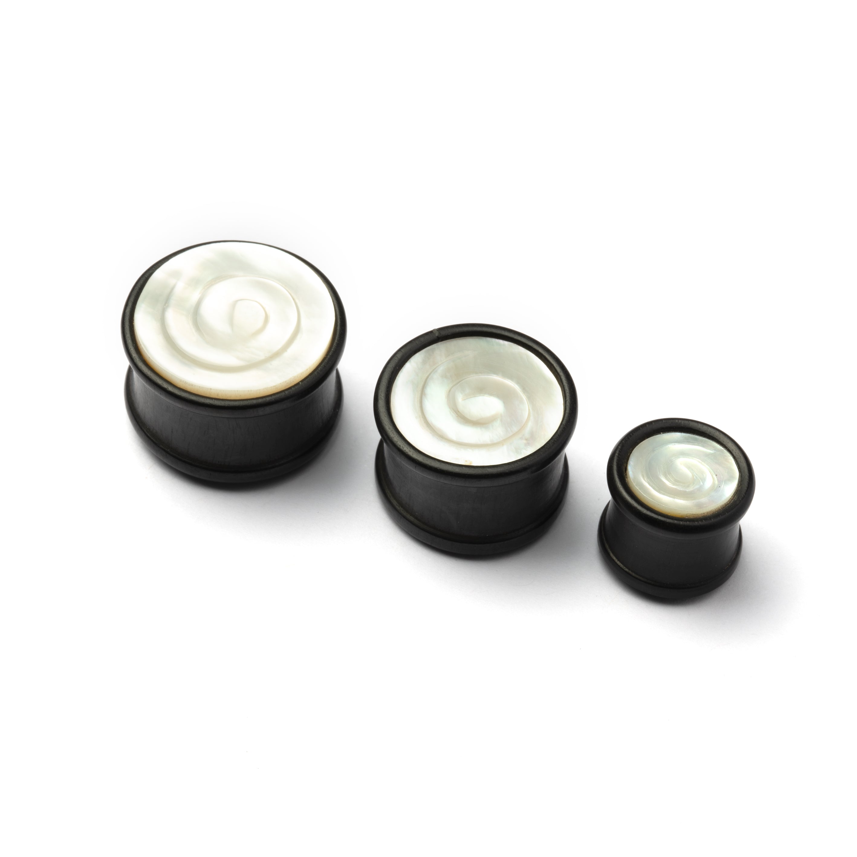 Wooden Plugs With Mother Of Pearl