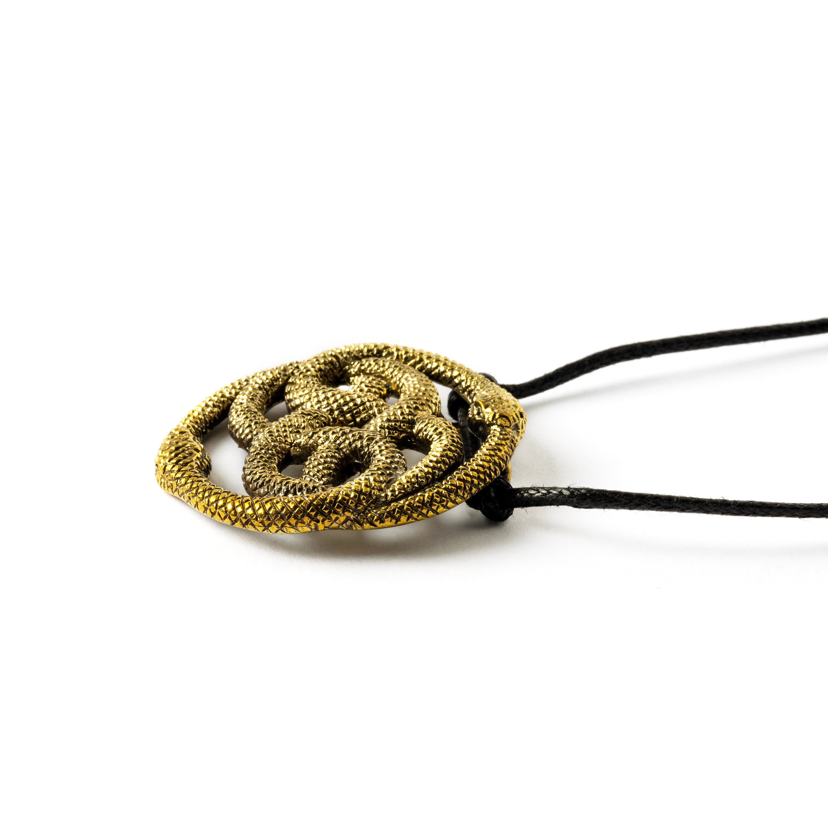 Golden Auryn Pendant side view