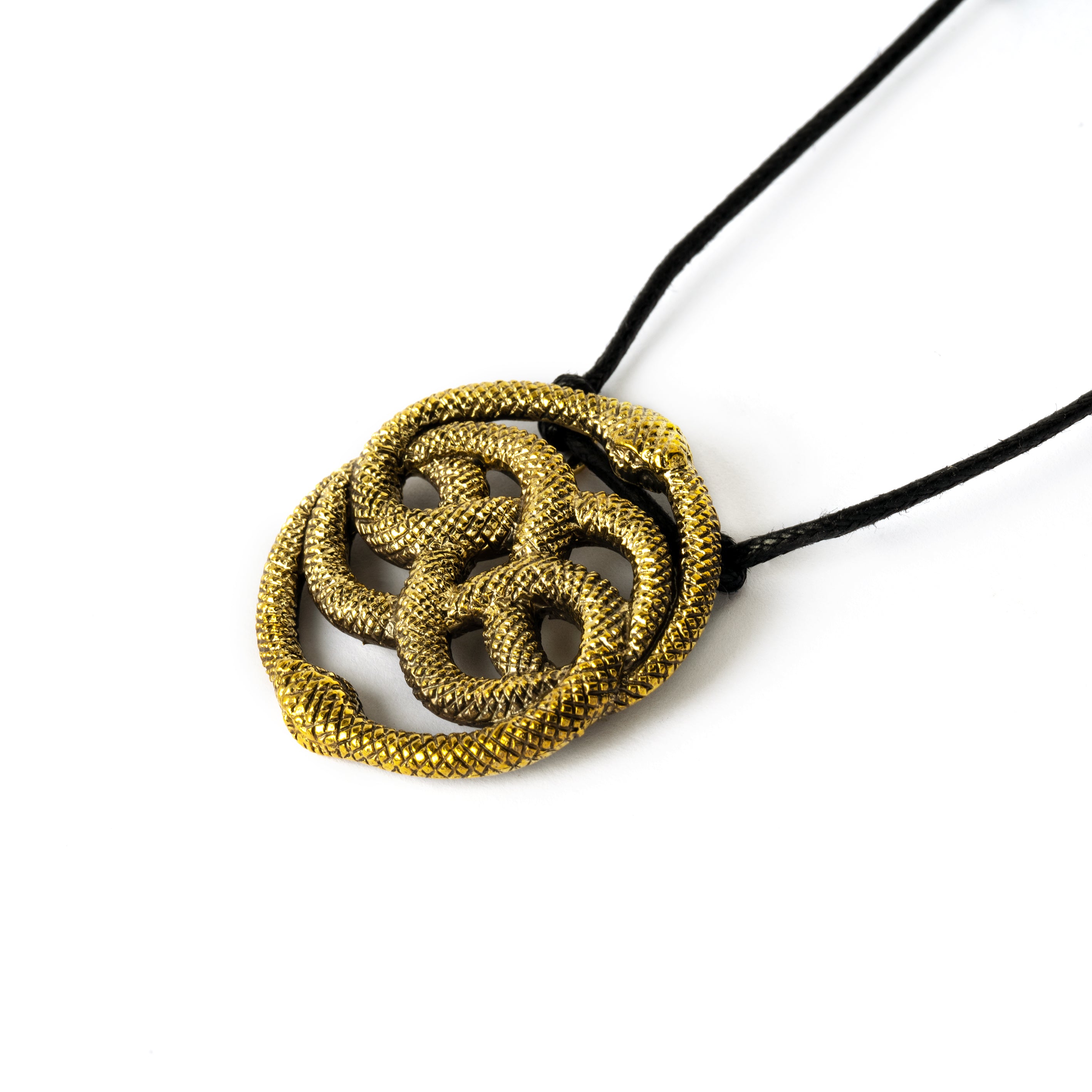 Golden Auryn Pendant left side view