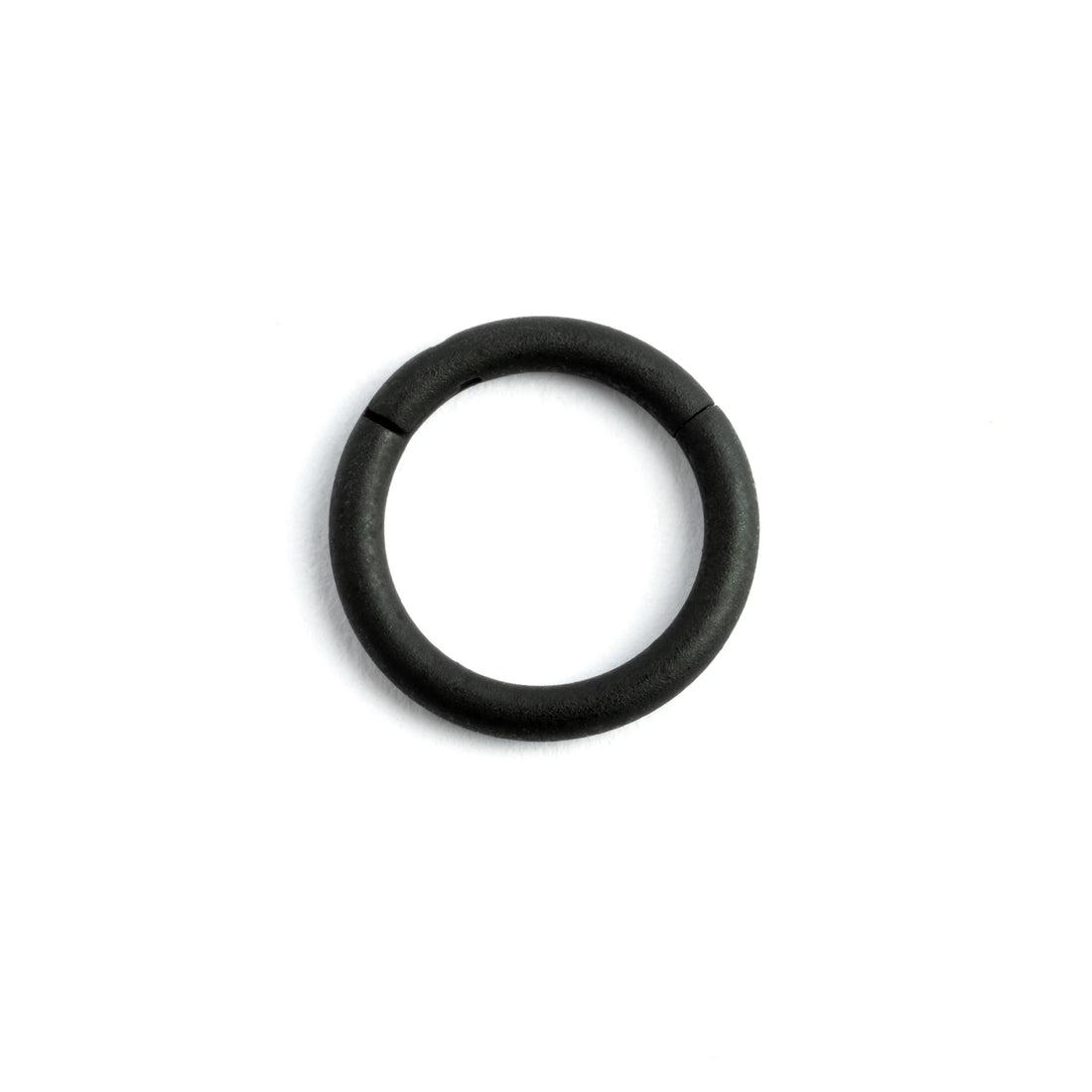 Matte black hinged segment clicker ring 