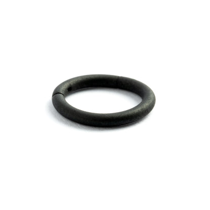 Matte black hinged segment clicker ring side view