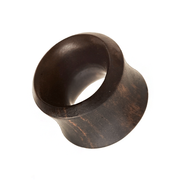 Black Wood Flared Flesh Tunnel
