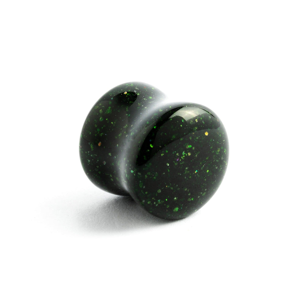 Green Dragon Sandstone Plugs | Stretched Ears Jewellery - Tribu