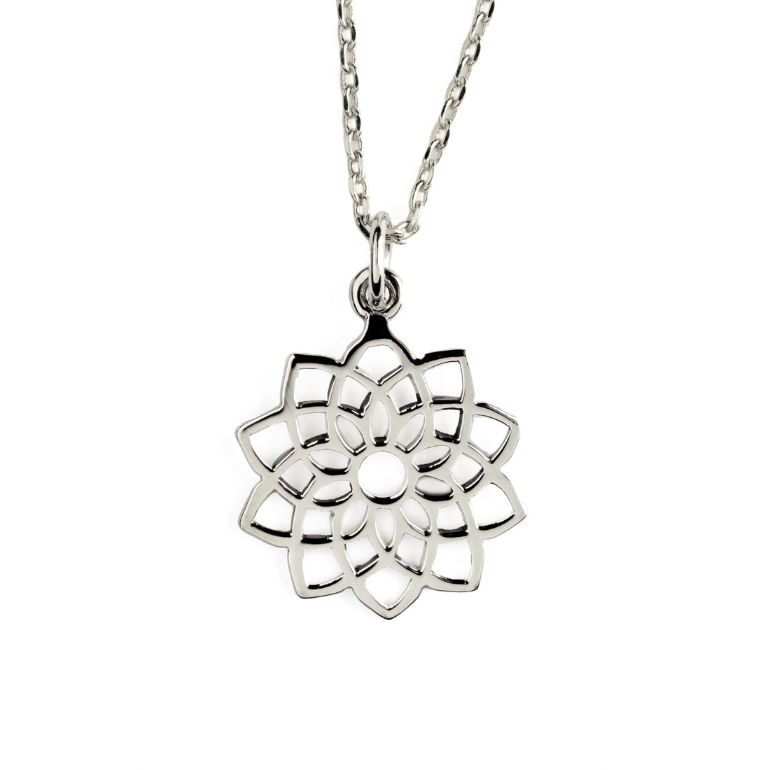 Silver Crown Chakra Charm frontal view