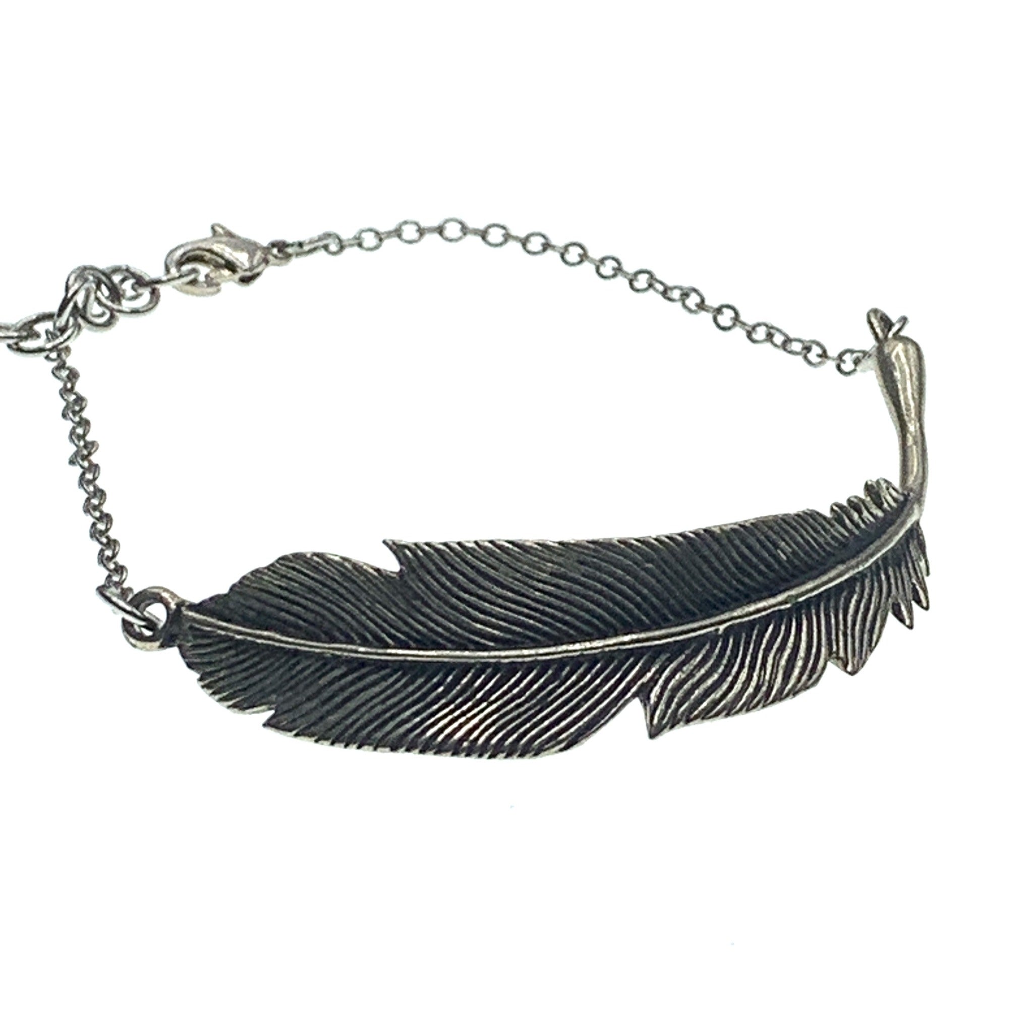 Bronze Feather Bracelet