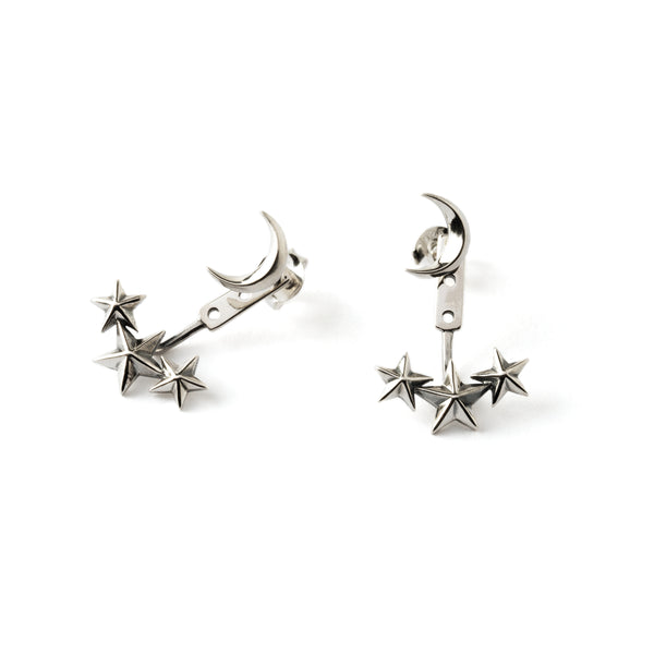 ●TATIANA● Silver 925 New Moon Ear Jacket Earrings EC3035 5 ○TATIANA○ Silver 925 New Moon Ear Jacket Earrings EC3035 5