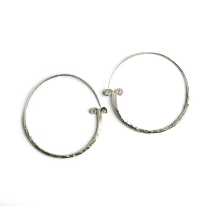 Chi Silver Hoops frontal view