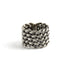 Tribal Silver Net Braid Ring frontal view