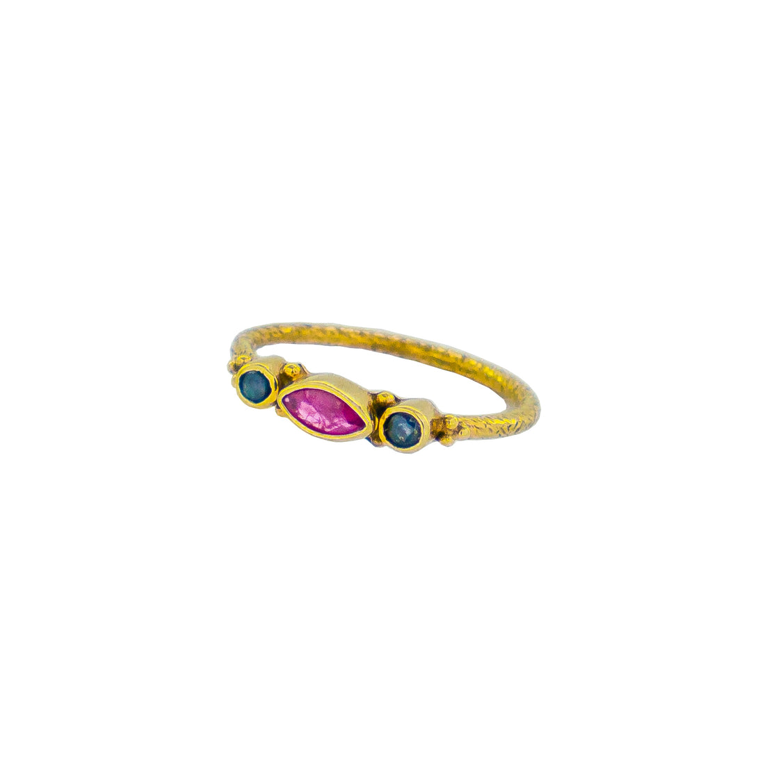 Ruby and Sapphire Gold Ring