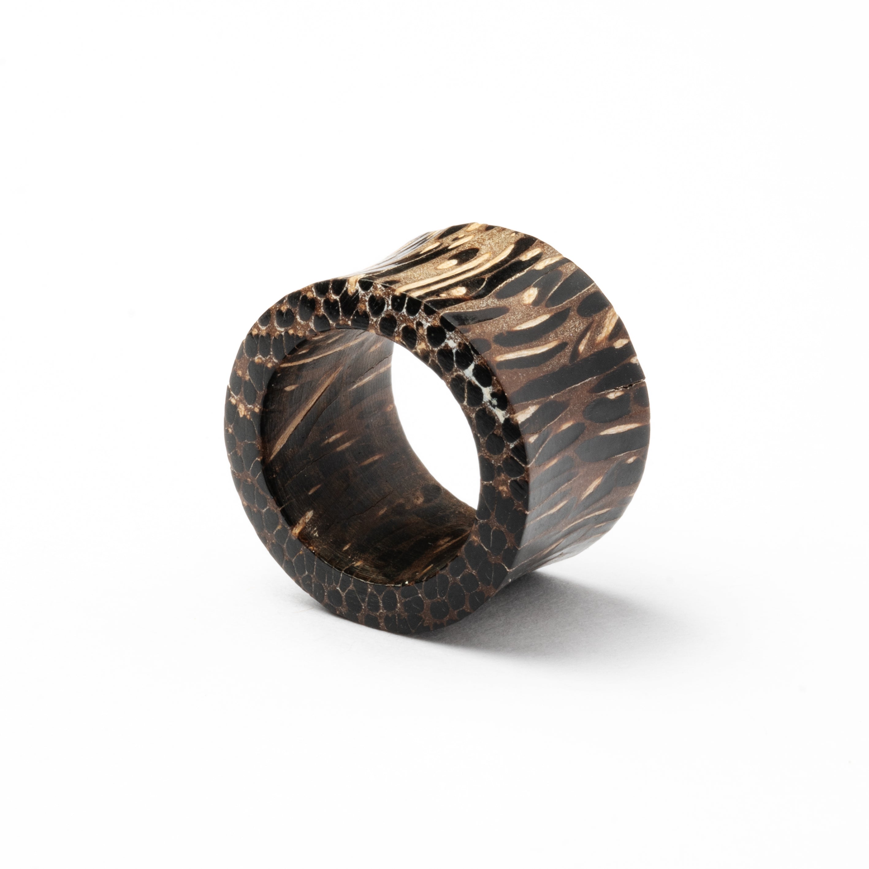 Tunnel de chair en bois de palmier foncé