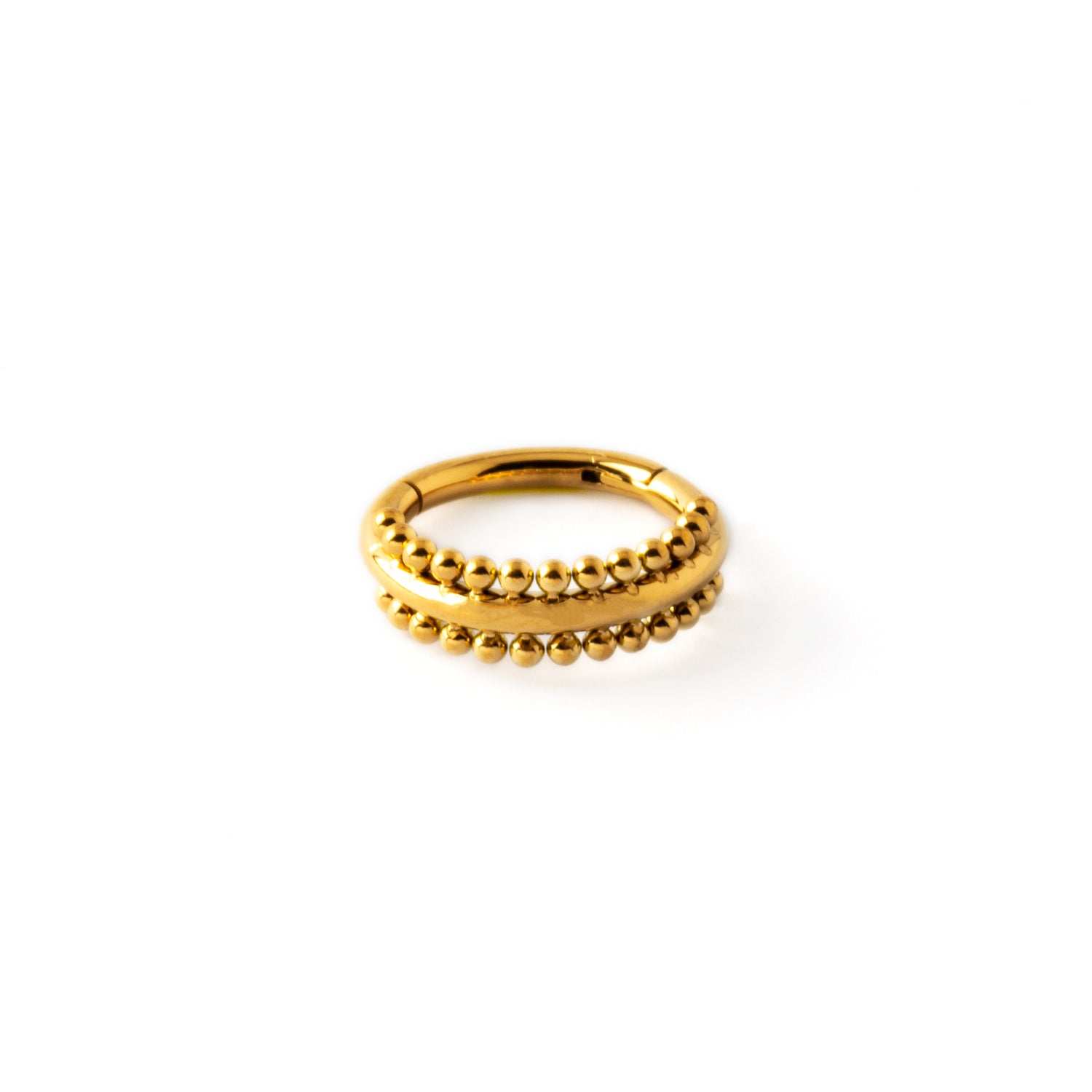 Didi golden clicker ring frontal view