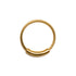Pirate 18k gold plated silver nose ring frontal view
