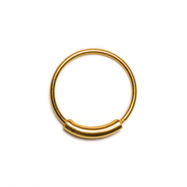 Simple nose ring on sale gold