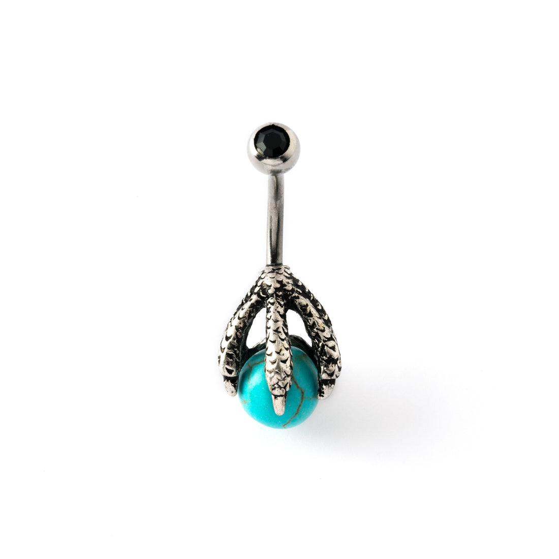 Dragon-Claw-Belly-bar-with-Turquoise