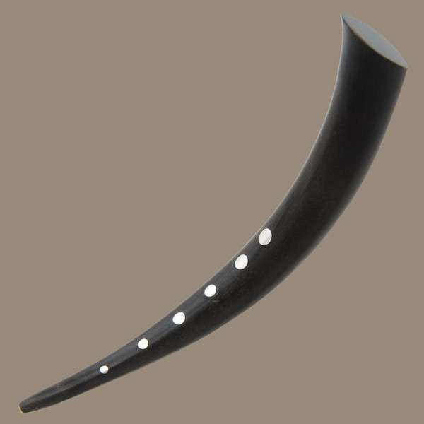 Black Wood Expander with Silver Dots Inlay - Tribu
