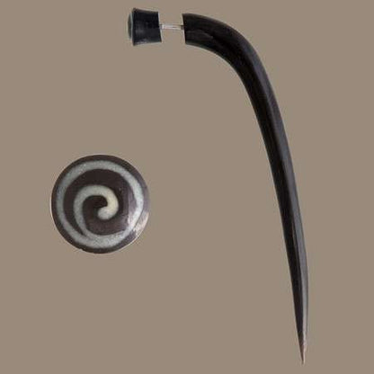 Palolim Spiral Fake Gauge Earring - Tribu
