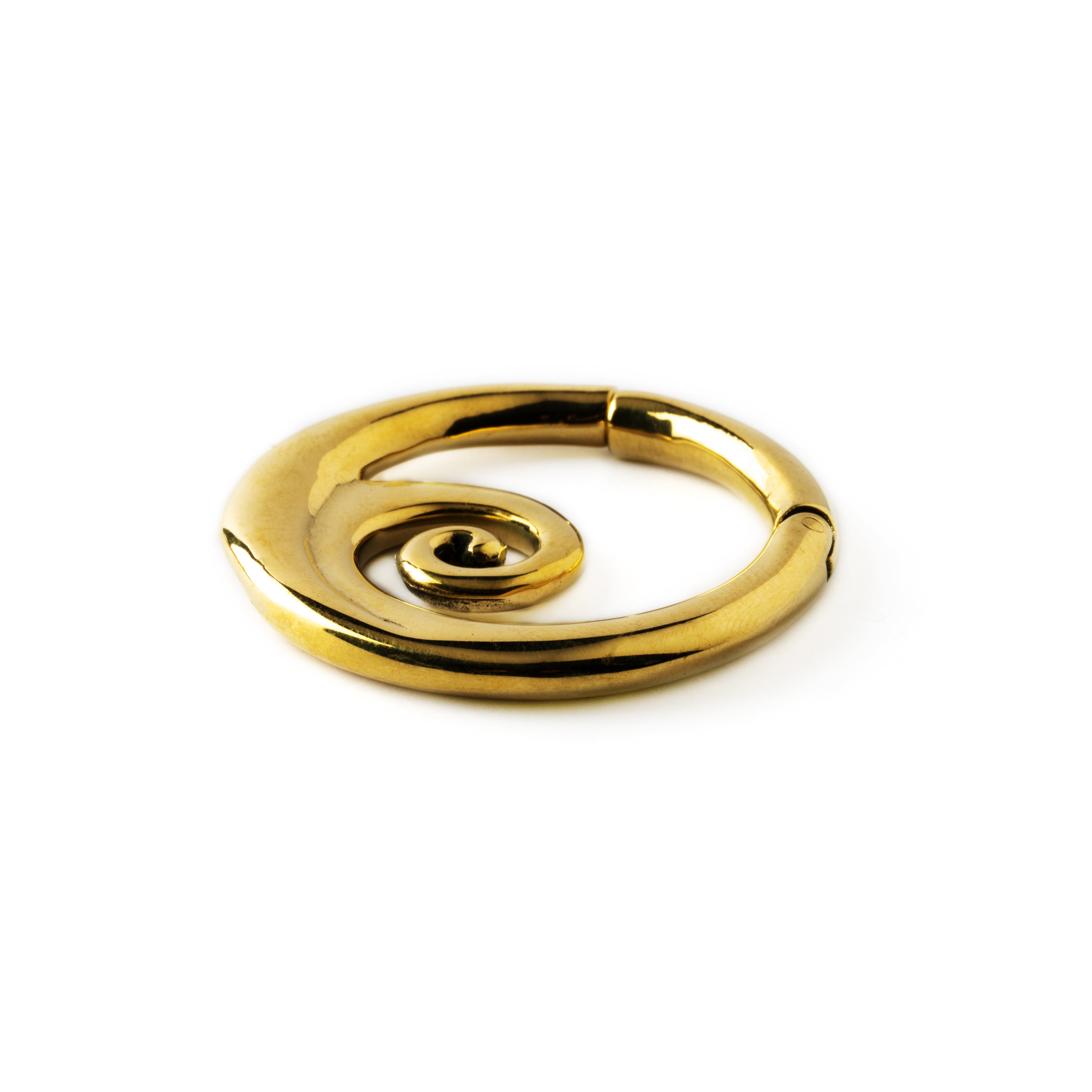 Galatea golden hoop weight hanger side view