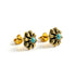 Geometric-Flower-with-Turquoise-Stud-Earrings_1