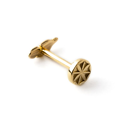 Gold Feather Labret | 14k Gold Feather Labret | Tribu