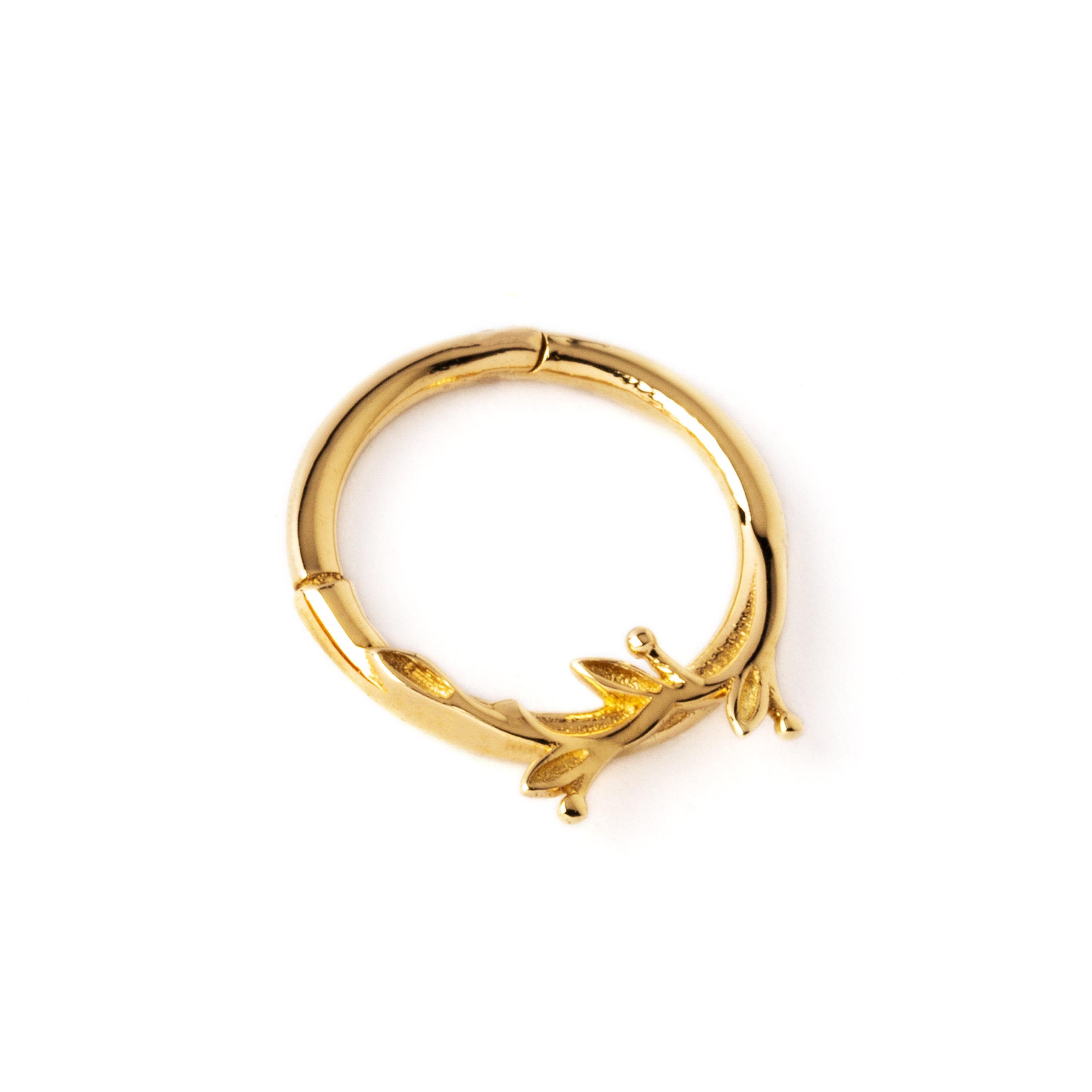 Gold-twig-clicker-ring