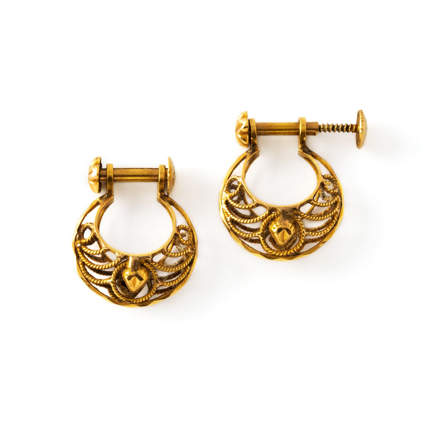 18k Navi Gold Indian earrings