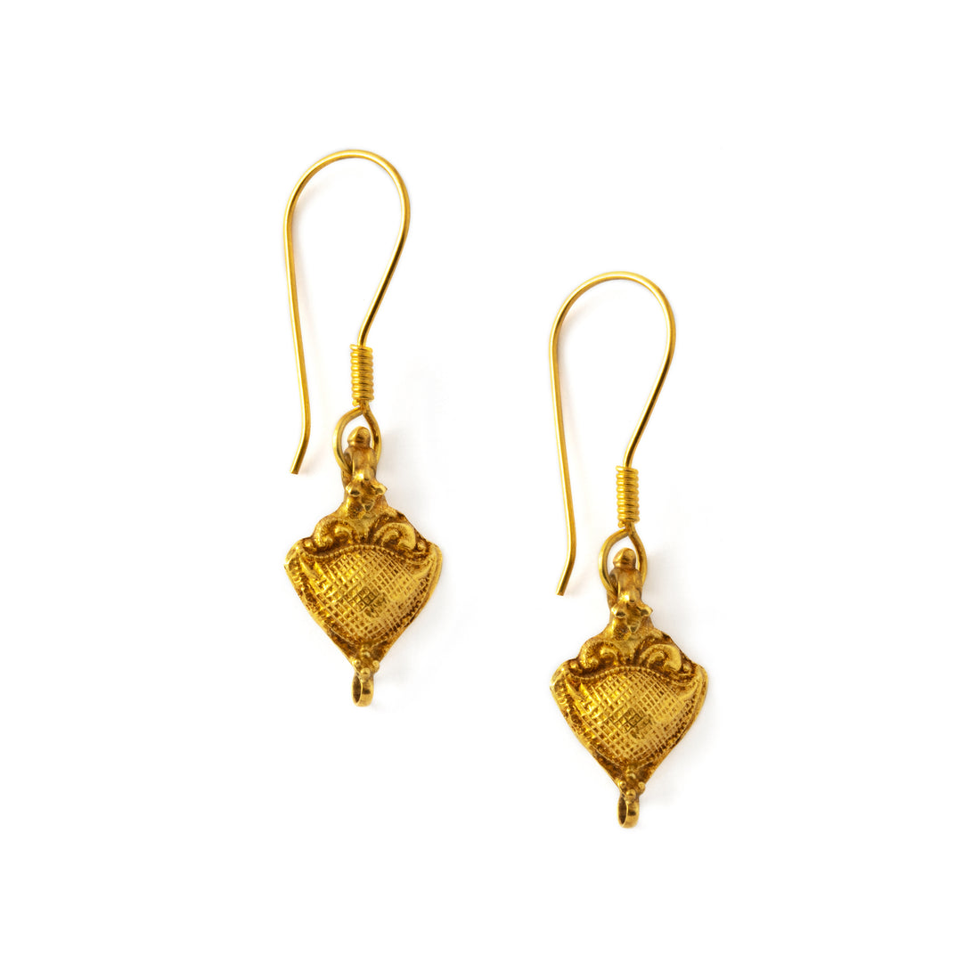 18k Gold drop earrings