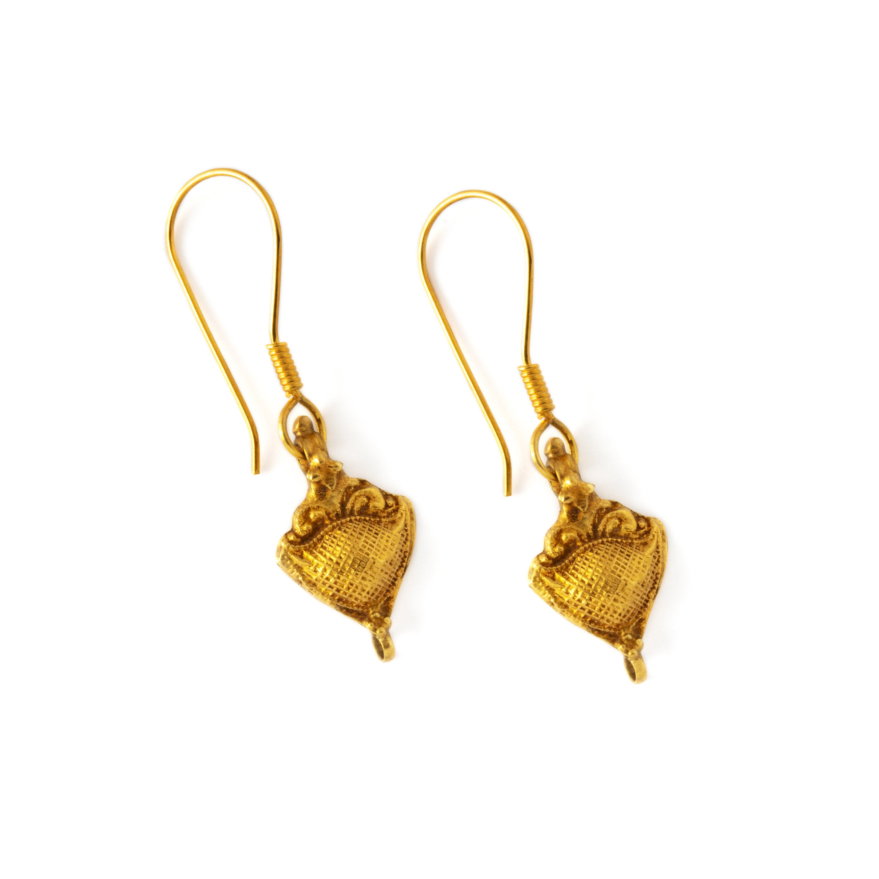 18k Gold drop earrings