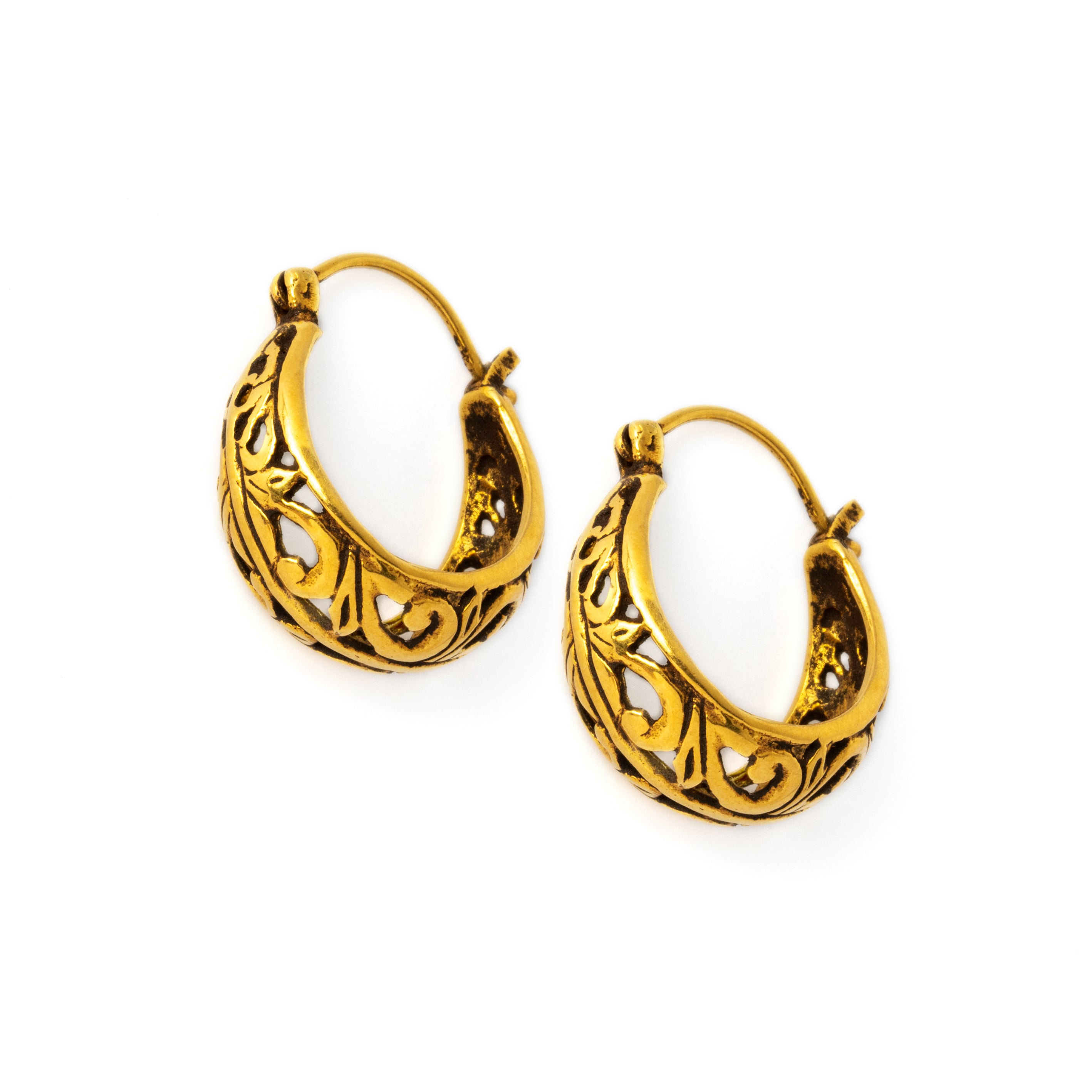 18k Gold Indian earrings