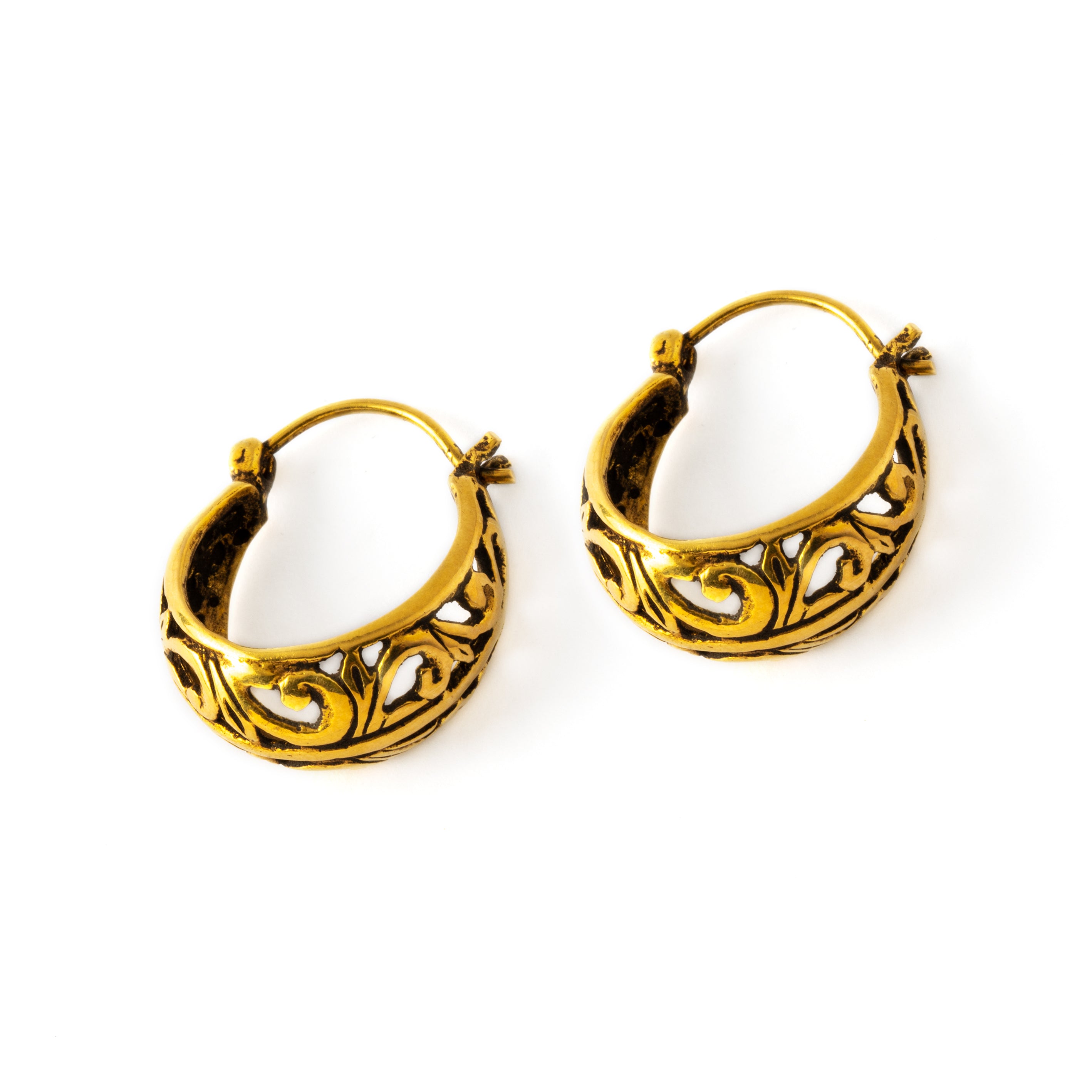 18k Gold Indian earrings