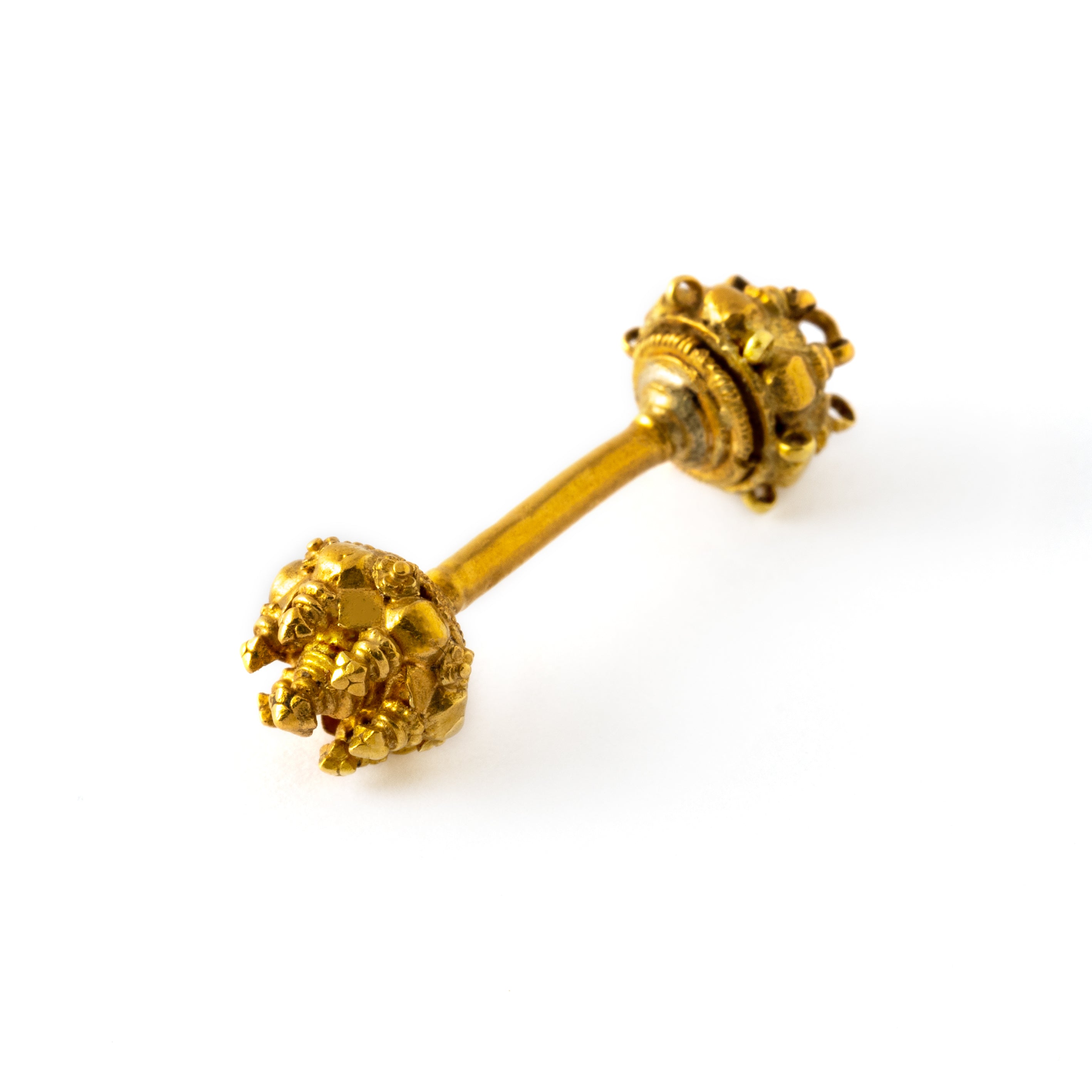 18K Gold Crown Piercing Bar1