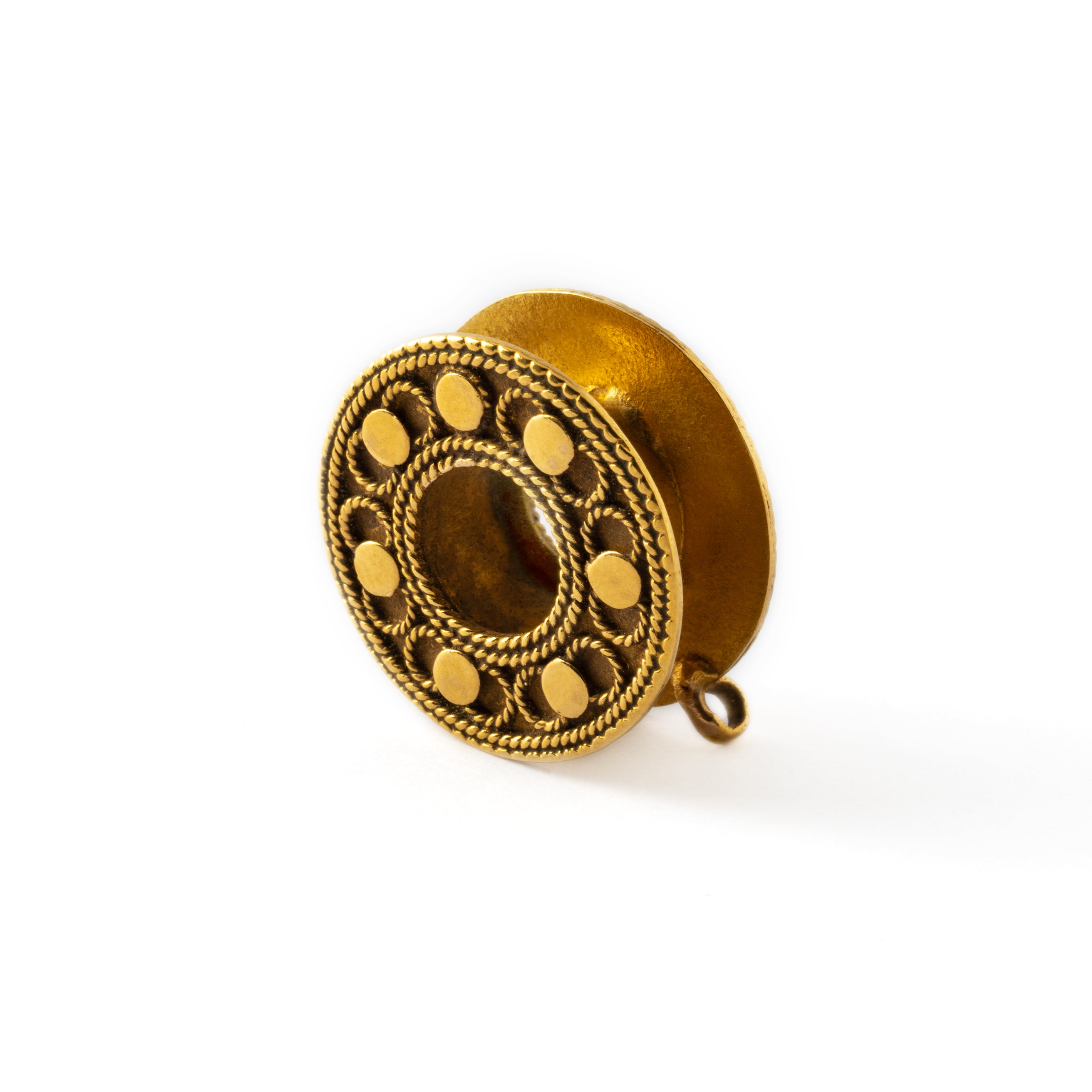 18K Gold plug tunnel