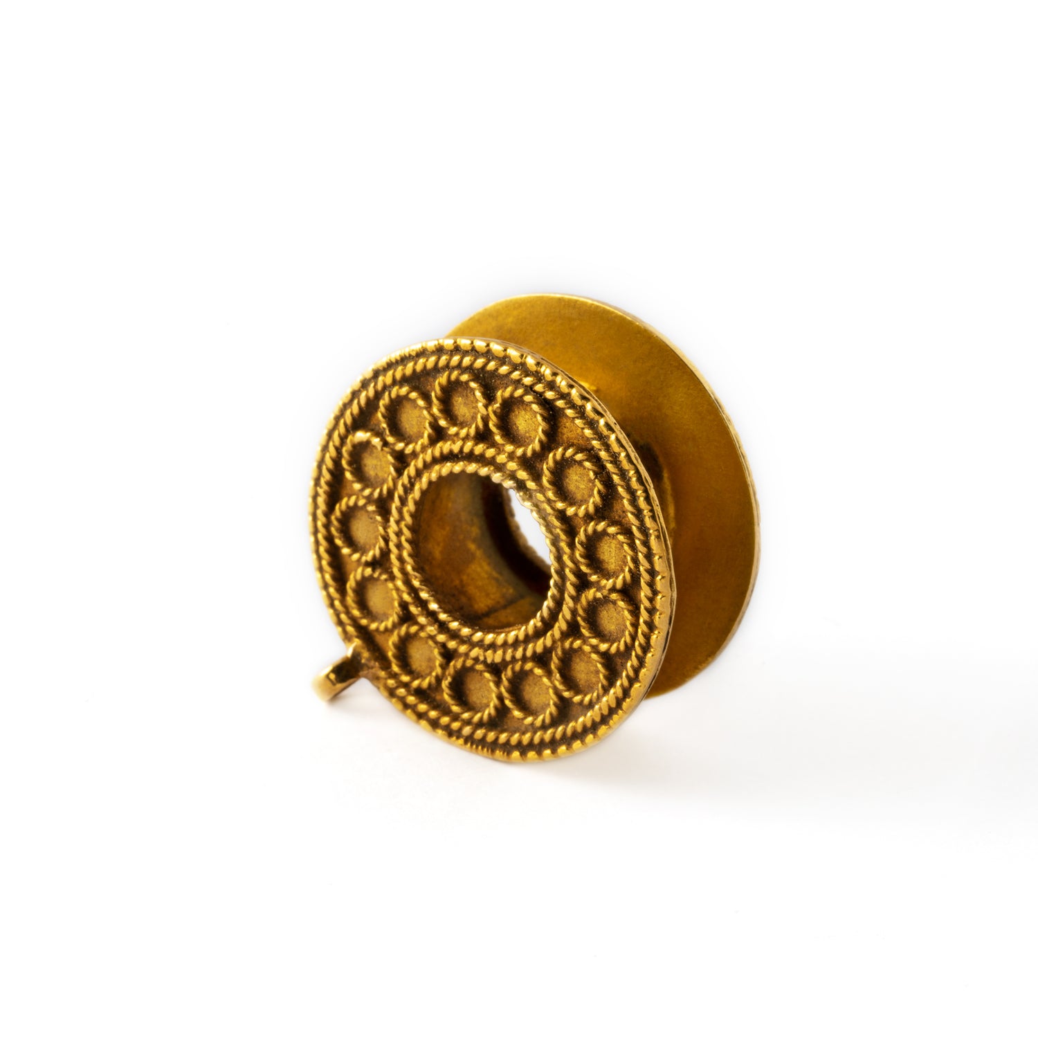 18K Gold plug tunnel