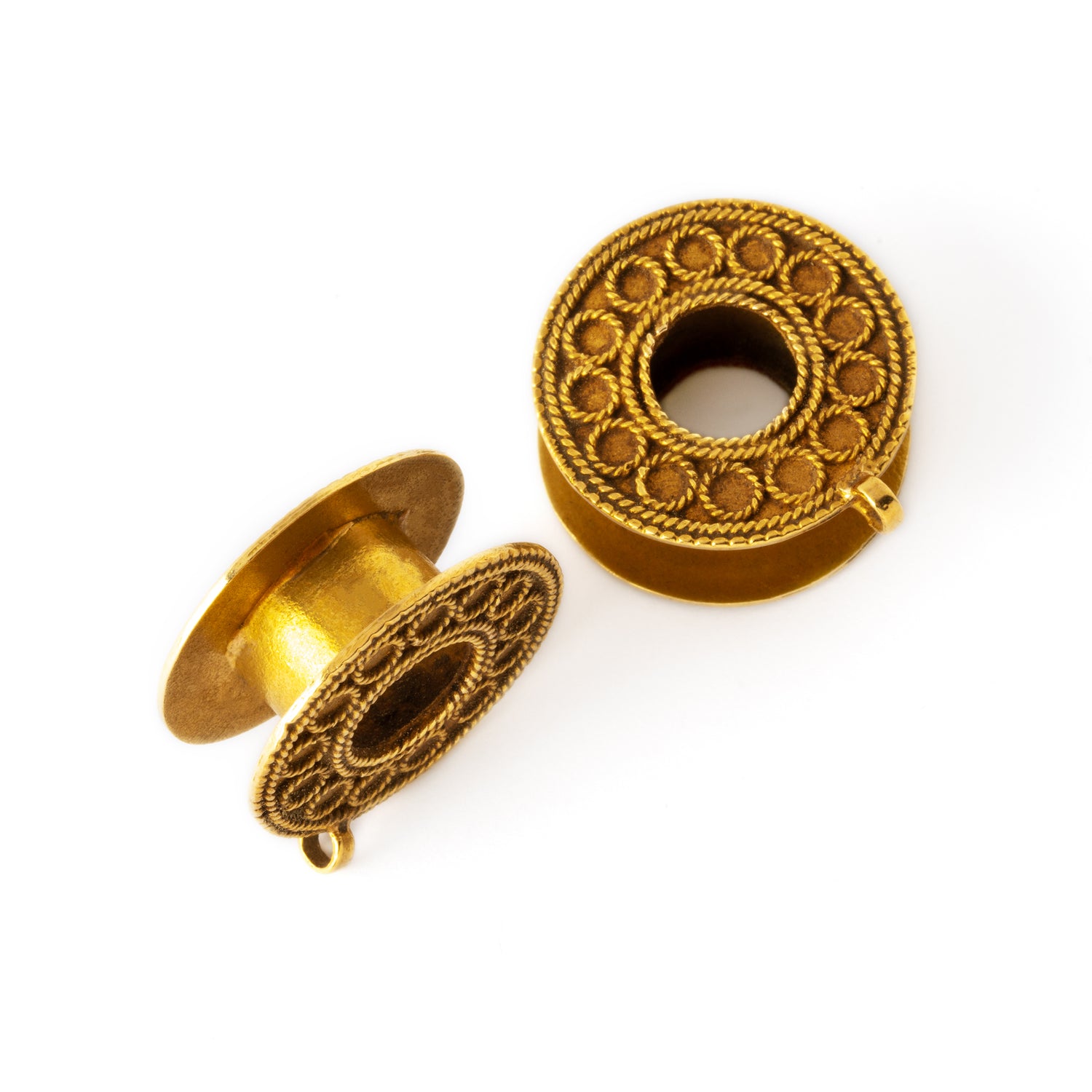 18K Gold plug tunnel