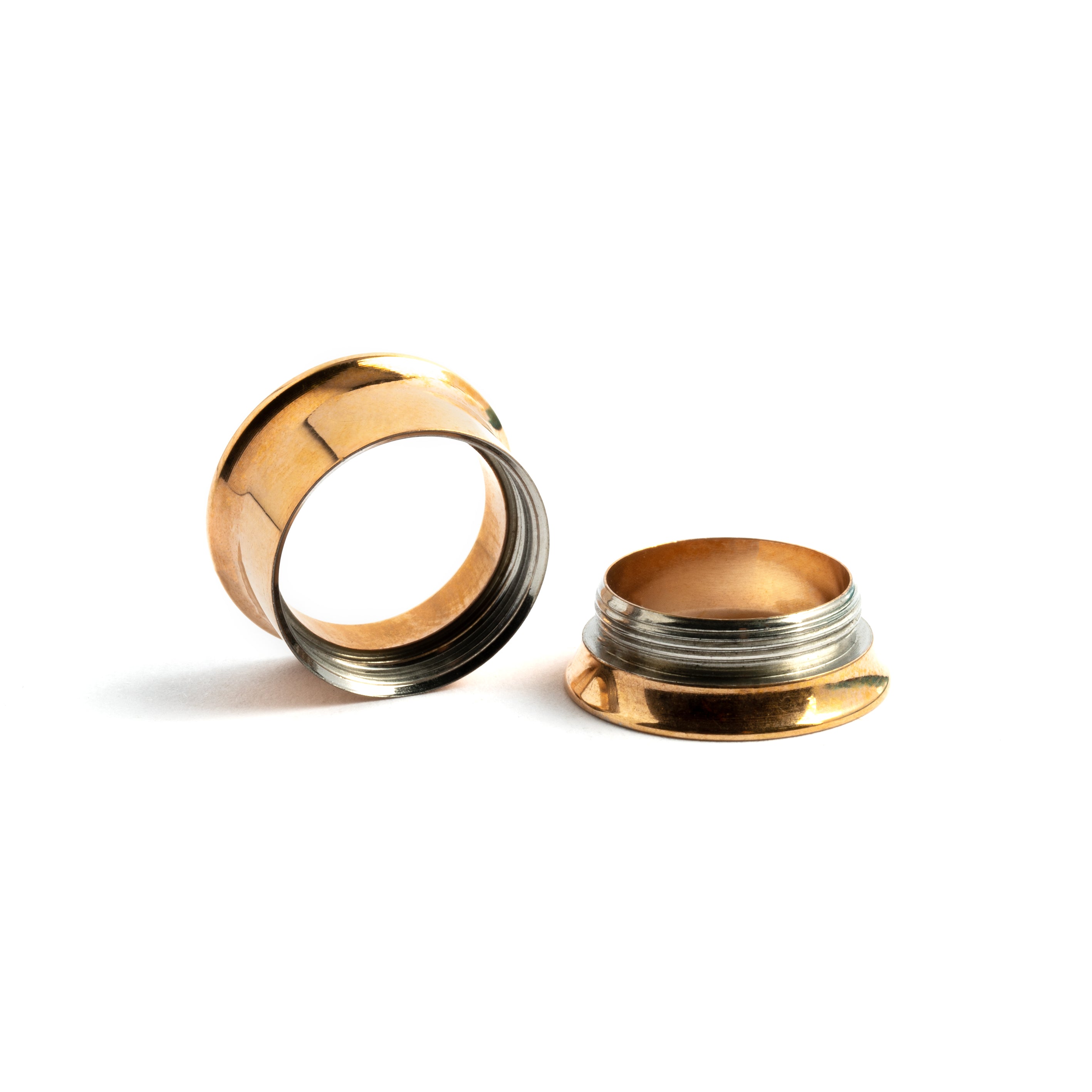 Gold Surgical Steel Ear Tunnels | Gauge Jewellery - Tribu