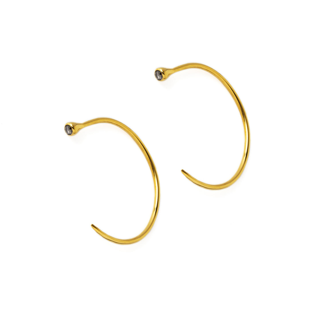 Gold Tawhio &amp; Iolite Earrings