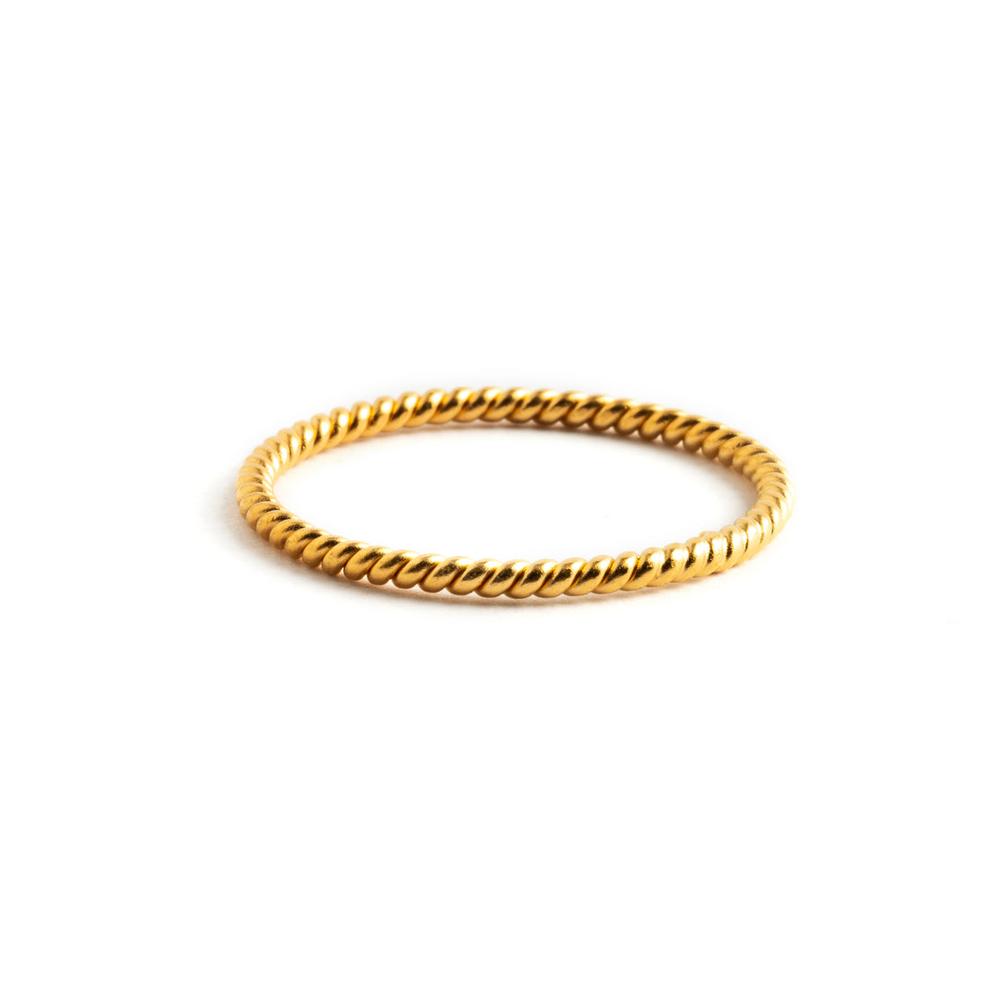 Gold Wire Stacking Ring