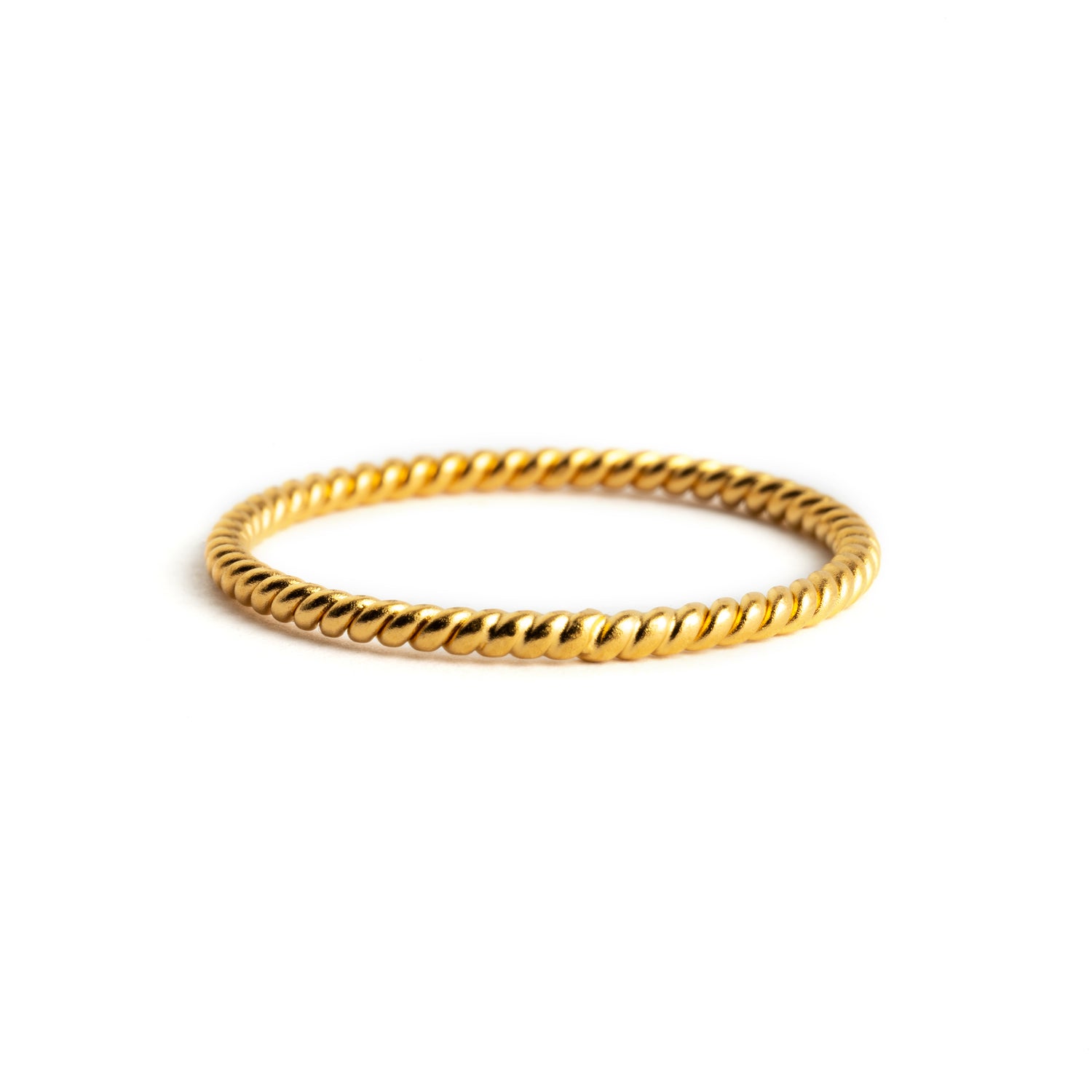 Gold Wire Stacking Ring
