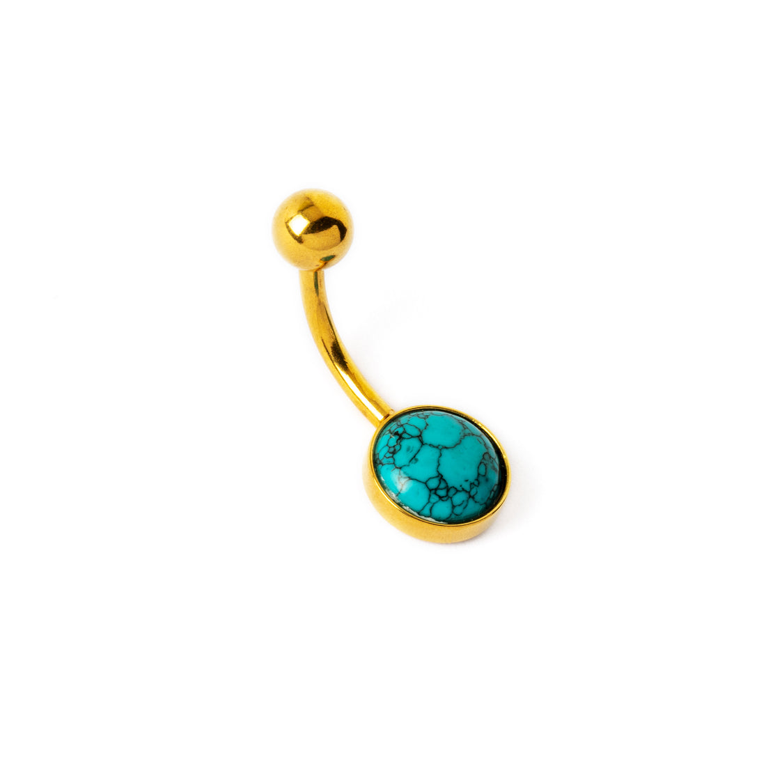 Golden Belly Bar with Turquoise right side view