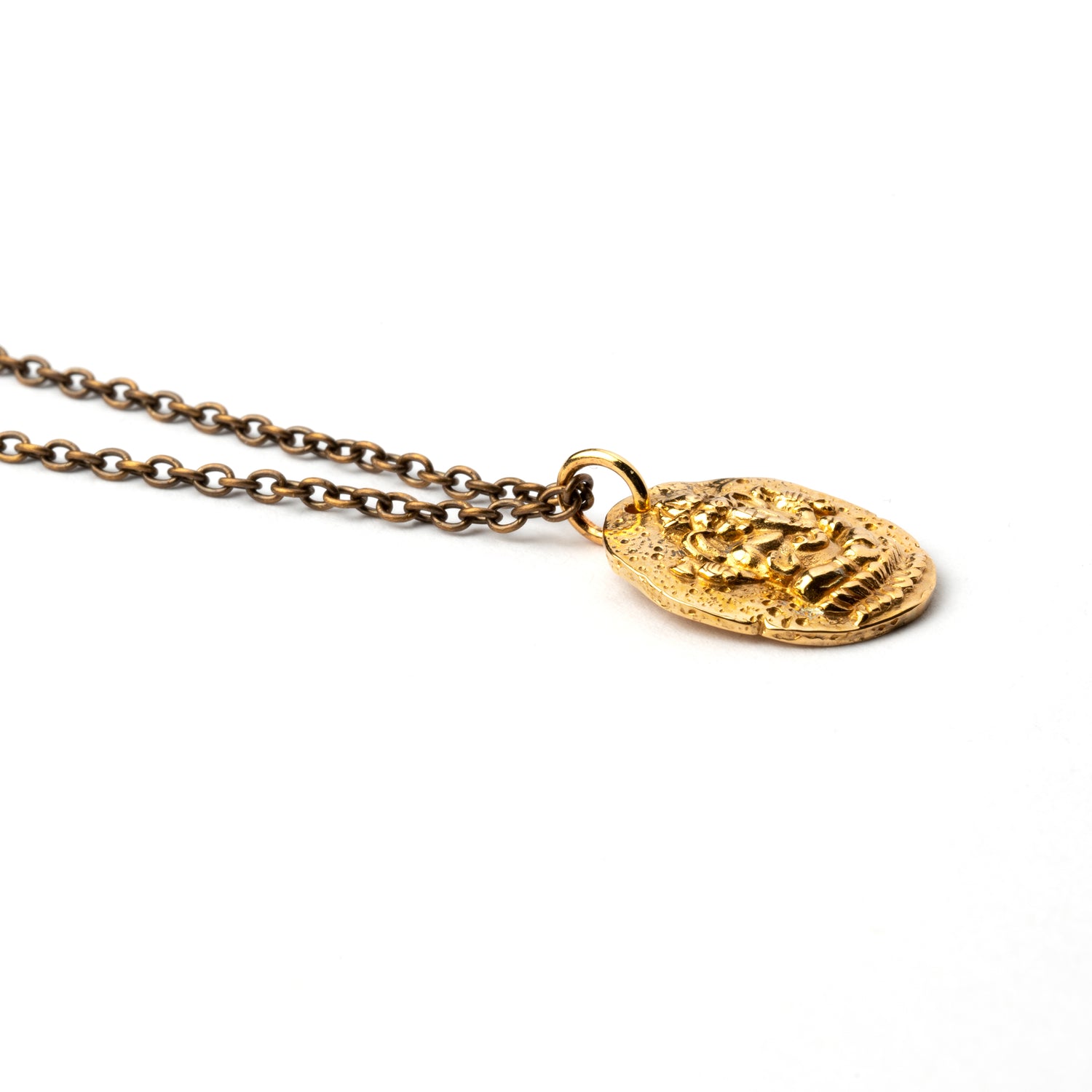 Ganesh Coin Necklace side view