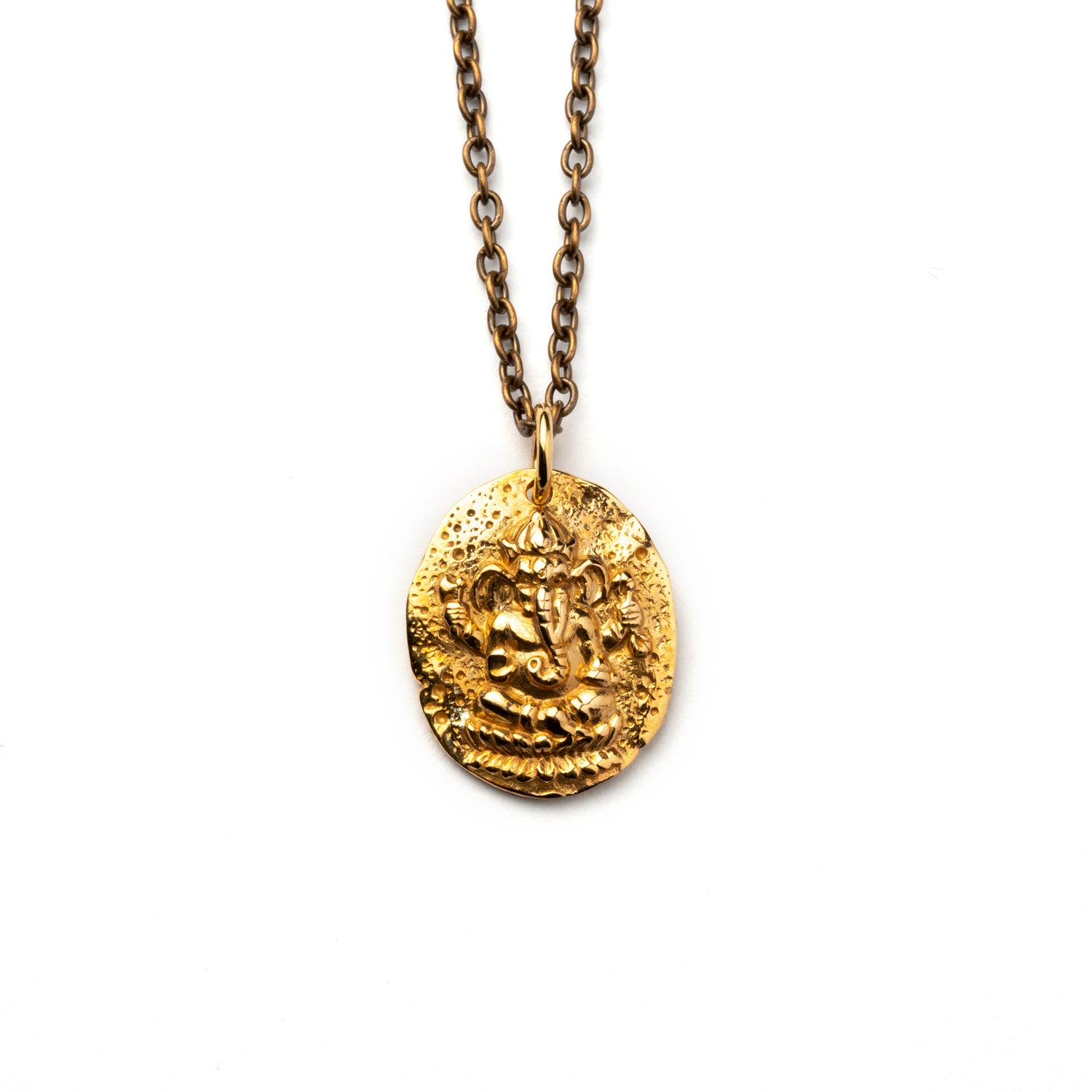 Ganesh Coin Necklace frontal view