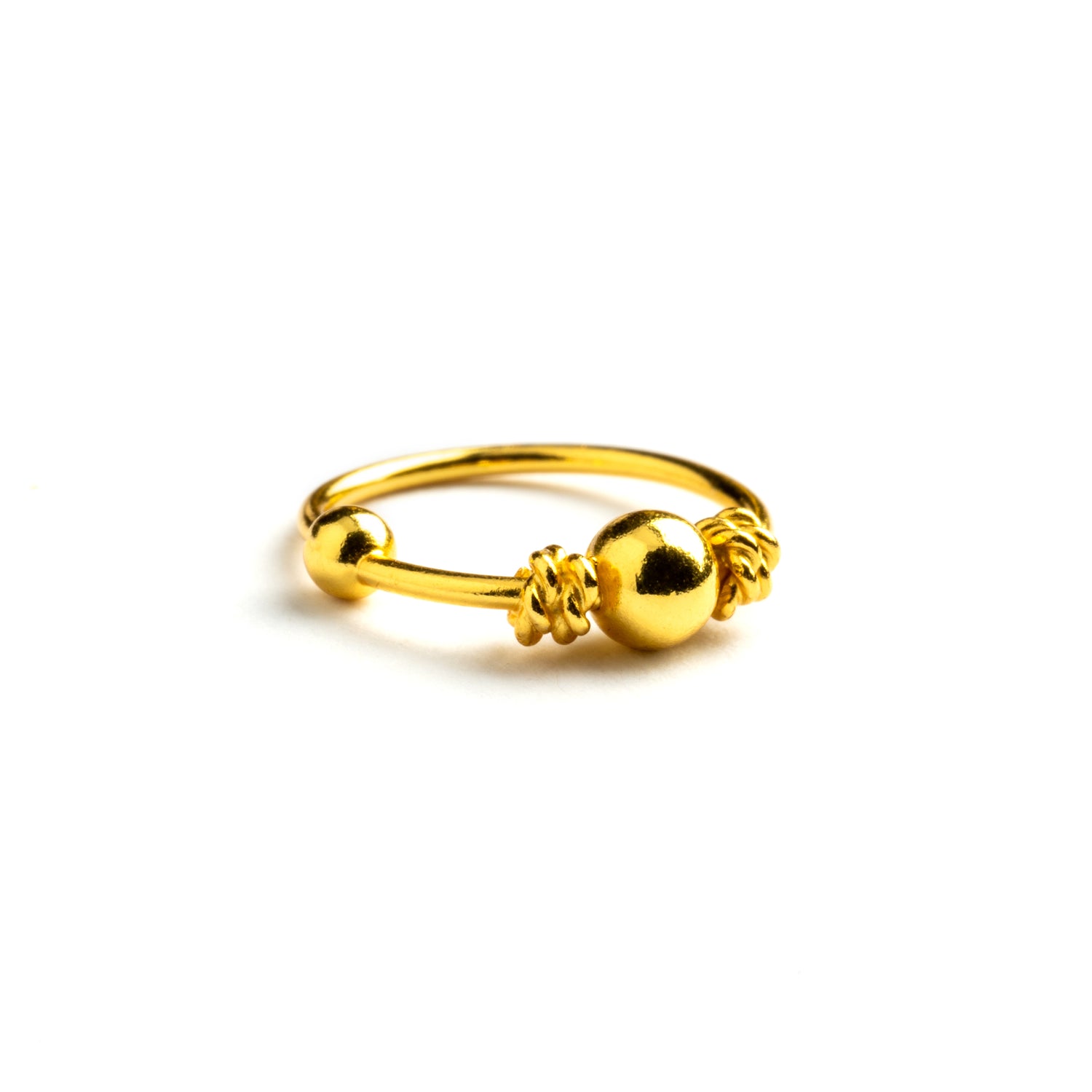 Gold Hera nose ring side view