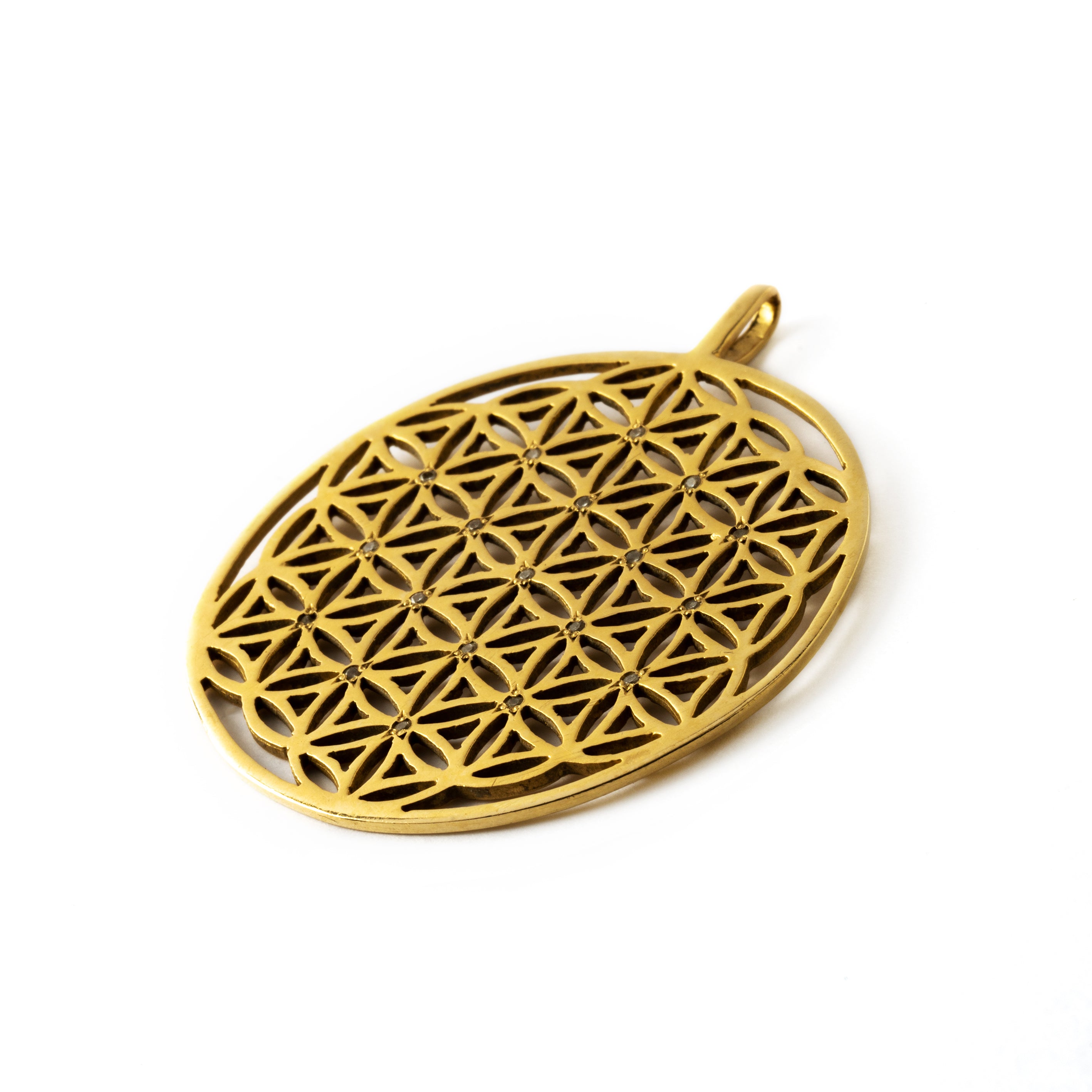 Pendentif fleur de vie en or 18 carats