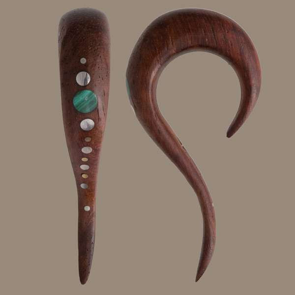 Maui Wooden Dotted Ear Stretchers