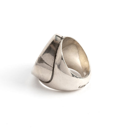 Hallmarked Silver Ring With Lapis Stone