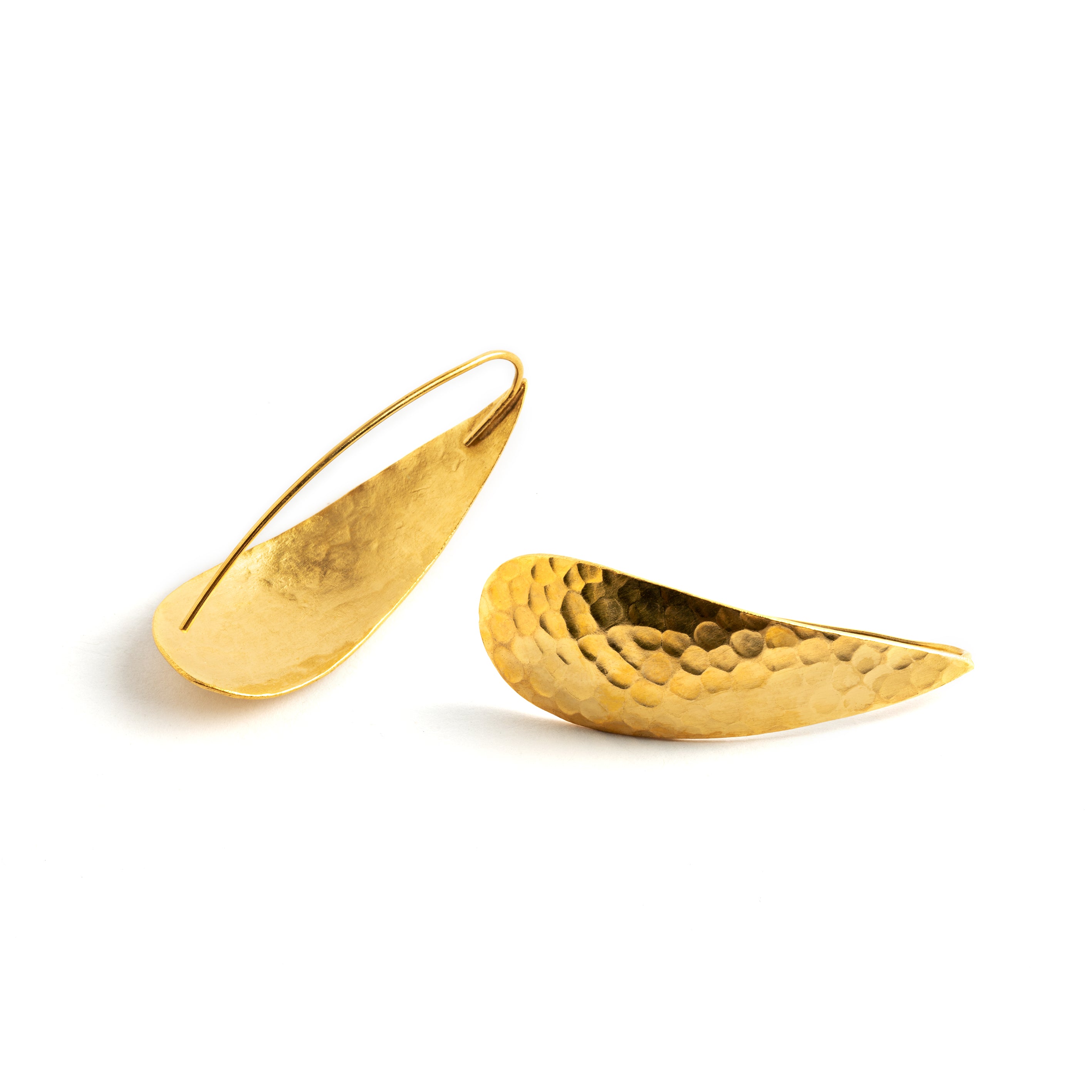 Hammered Drop Earrings
