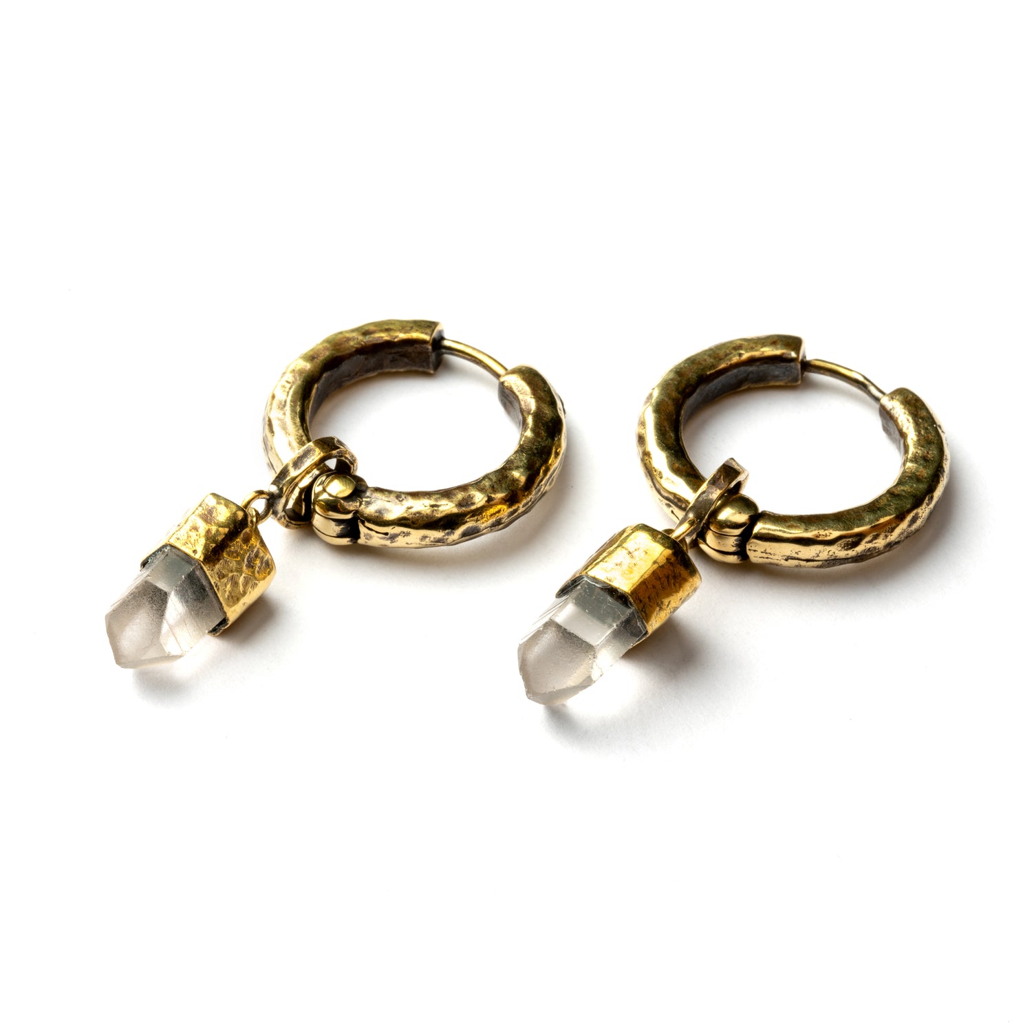 Small Crystal Clicker Earrings