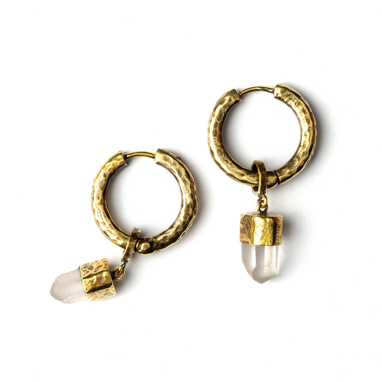 Small Crystal Clicker Earrings