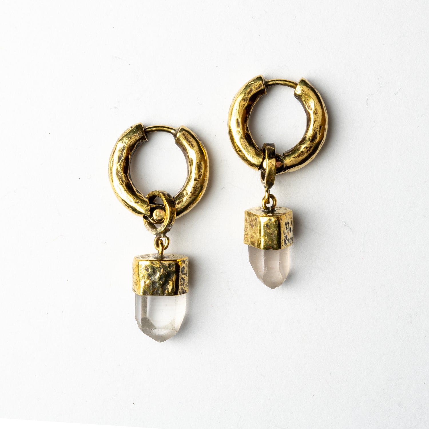 Small Crystal Clicker Earrings