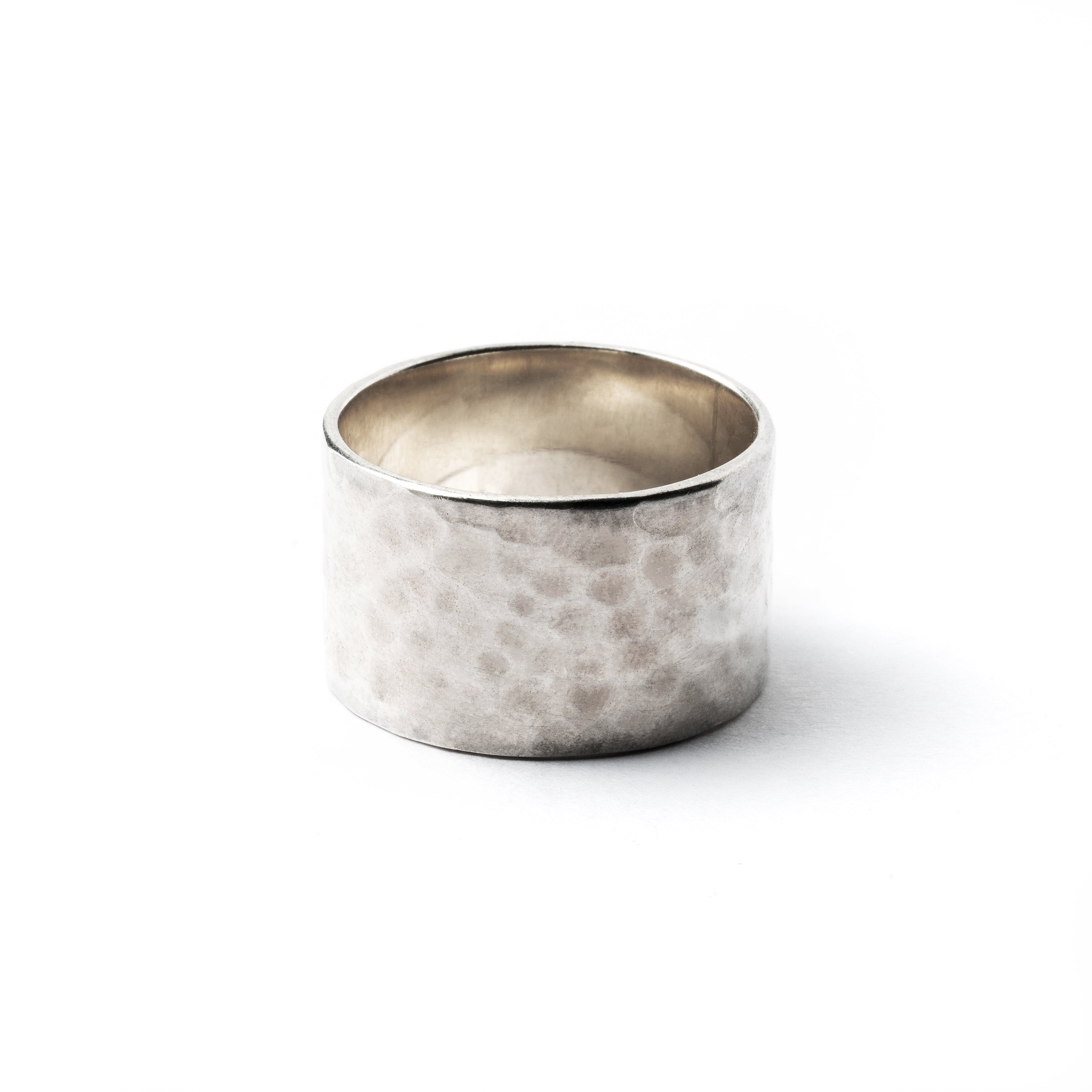 Silver clearance wide ring