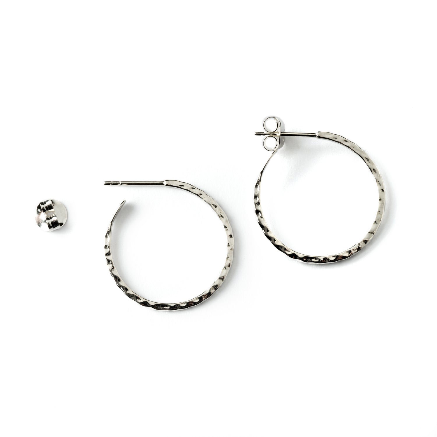 Hammered-silver-open-hoops-earrings_3